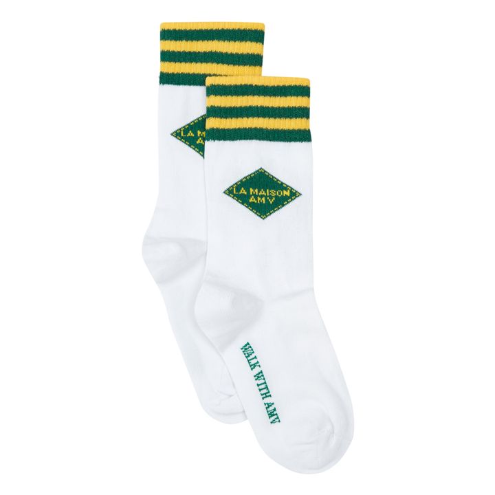 Gestreifte Socken | Weiß- Produktbild Nr. 0