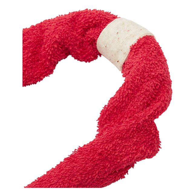 Serre-tête Turban Eponge | Rouge