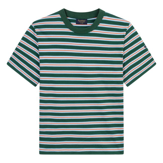 Gestreiftes T-Shirt | Grün