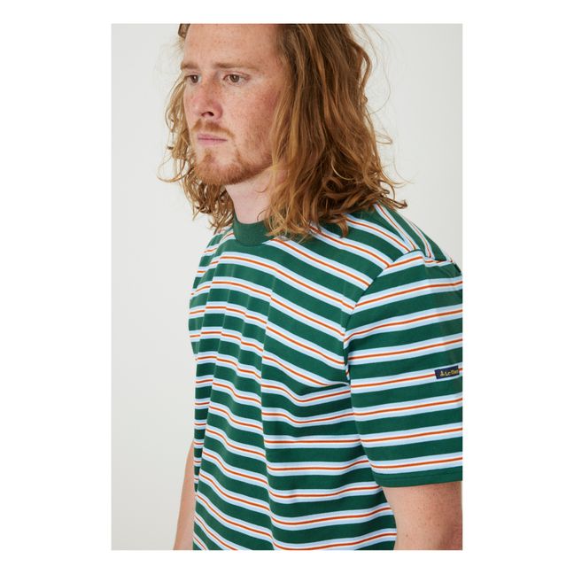 Gestreiftes T-Shirt | Grün