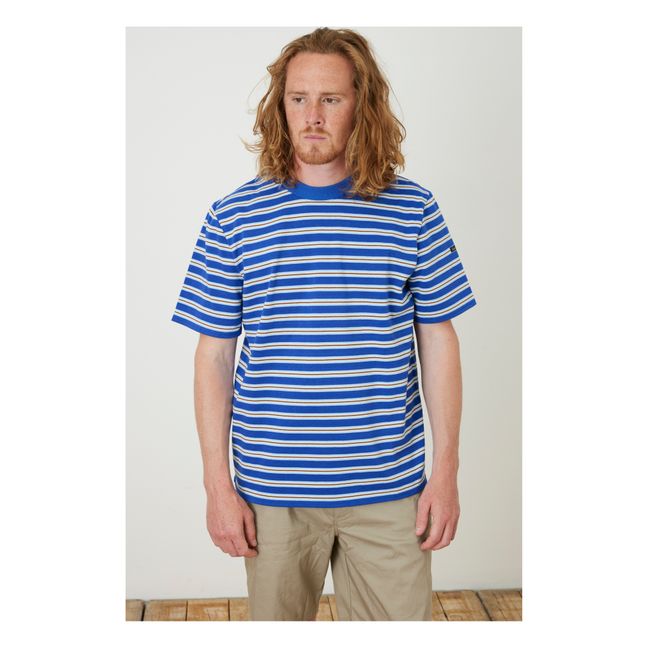 Gestreiftes T-Shirt | Blau