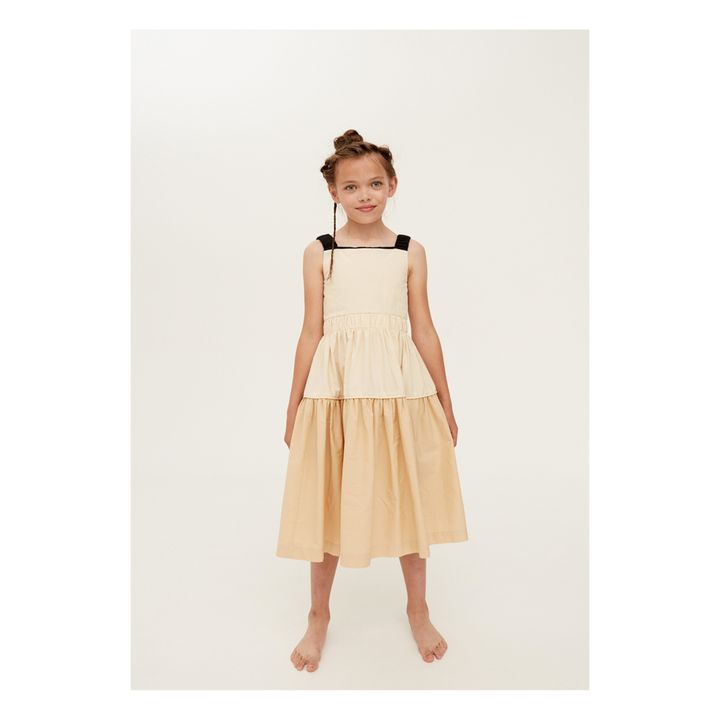 Taken Poplin Dress | Beige- Immagine del prodotto n°1