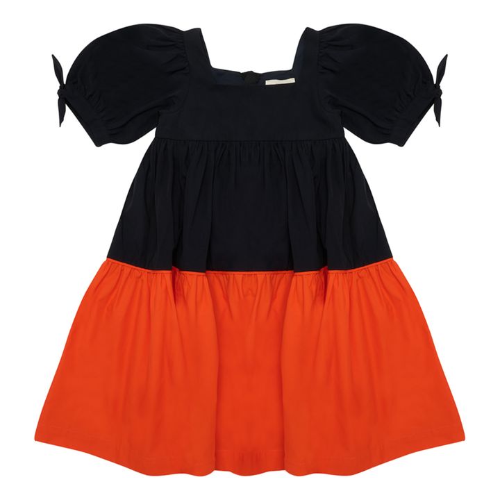 Kleid Popeline Zweifarbig Know Full Well | Schwarz- Produktbild Nr. 0