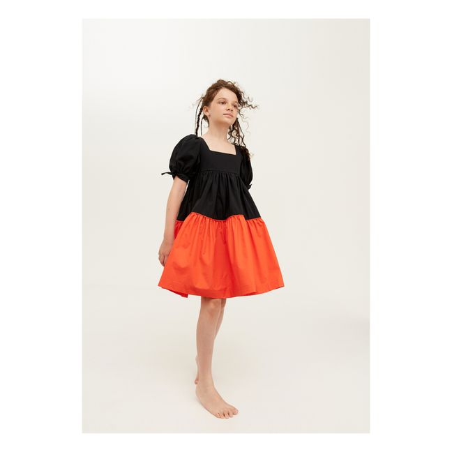 Know Full Well Two-tone Poplin Dress | Schwarz