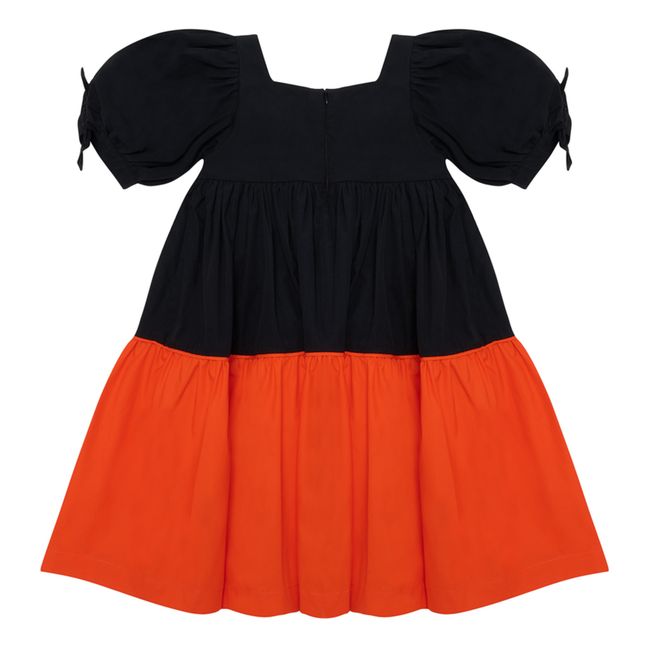 Robe Popeline Bicolore Know Full Well | Noir