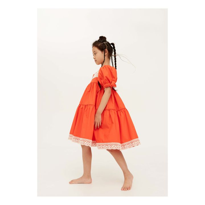 Kleid Popeline Know Full Well | Orange- Produktbild Nr. 2