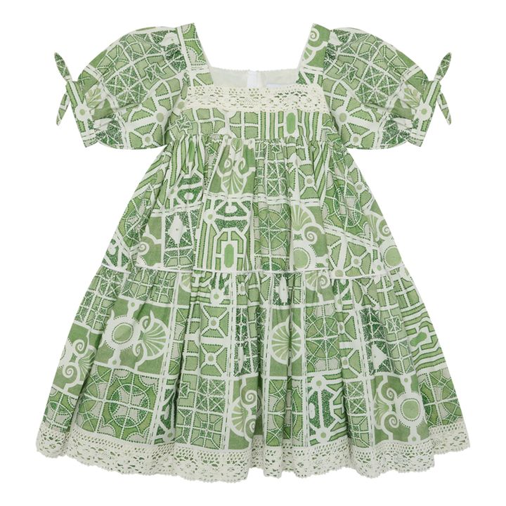 Know Full Well Printed Poplin Dress | Green- Product image n°0
