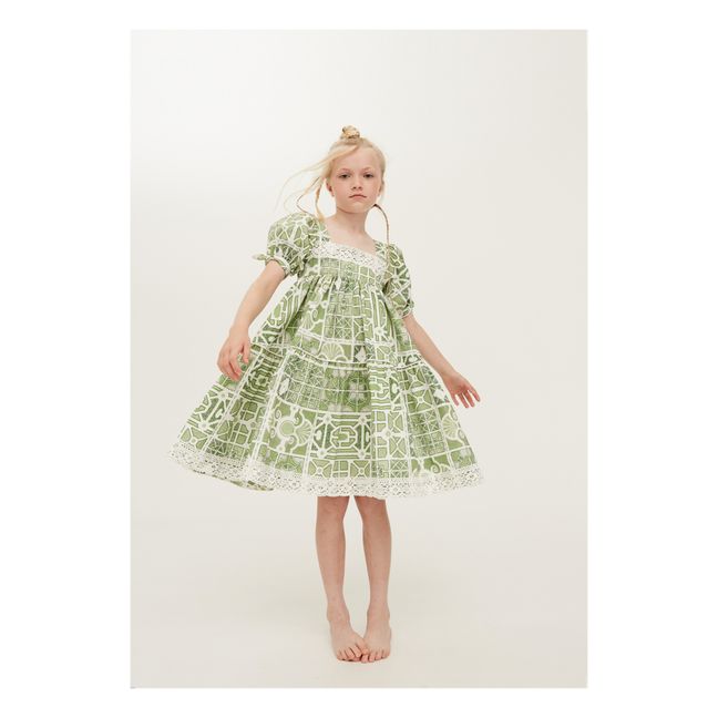 Know Full Well Printed Poplin Dress | Grün