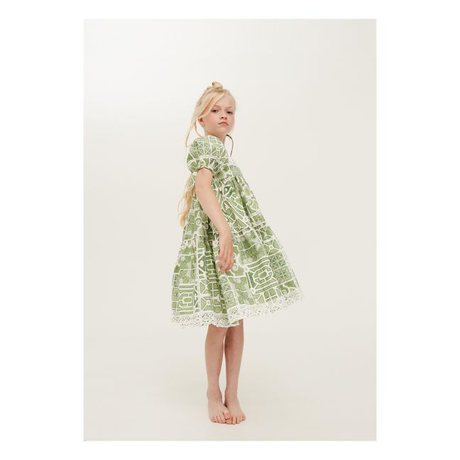 Know Full Well Printed Poplin Dress | Grün