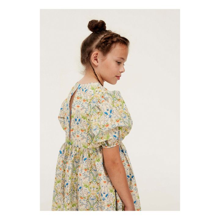 The Middle Daughter Floral Print Poplin Dress Ecru Smallable