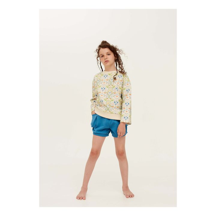 Sweatshirt mit Blumenprint Homey | Seidenfarben- Produktbild Nr. 1