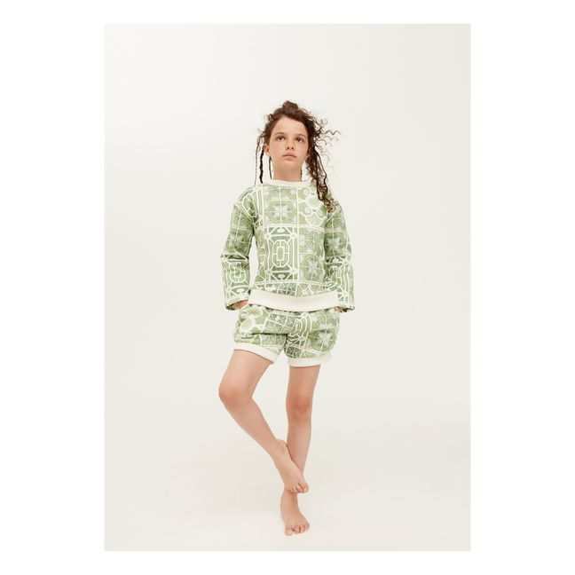 Printed Shorts | Grün