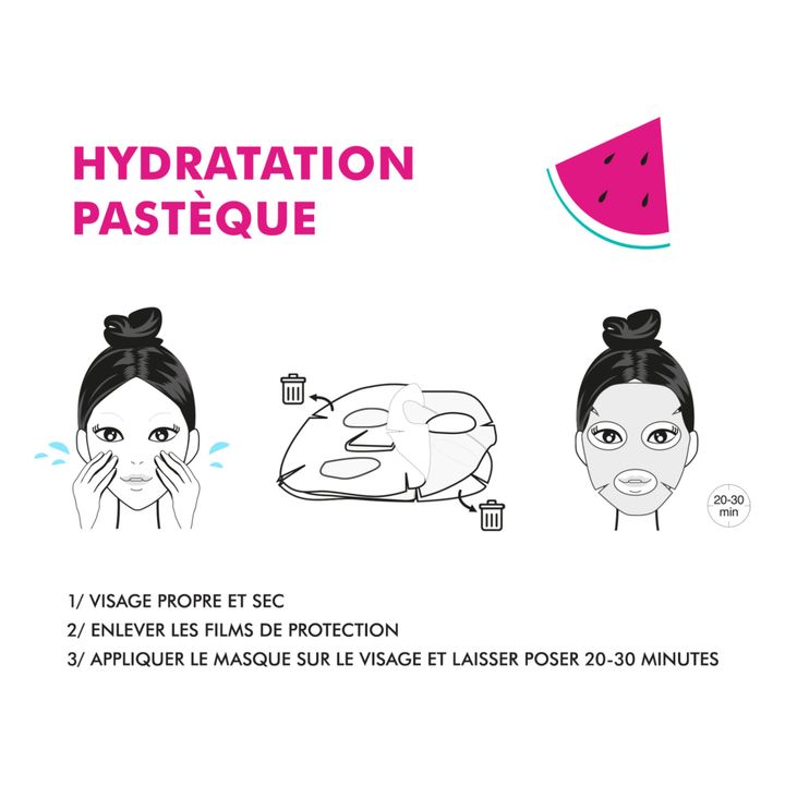 Feuchtigkeitsspendende Gesichtsmaske Wassermelone- Produktbild Nr. 1