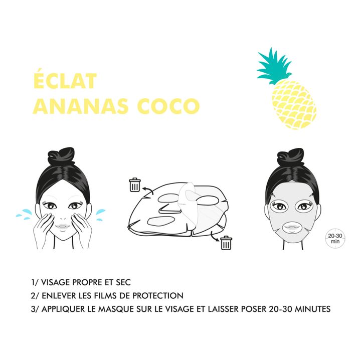 Mascarilla facial iluminadora Piña y coco- Imagen del producto n°1