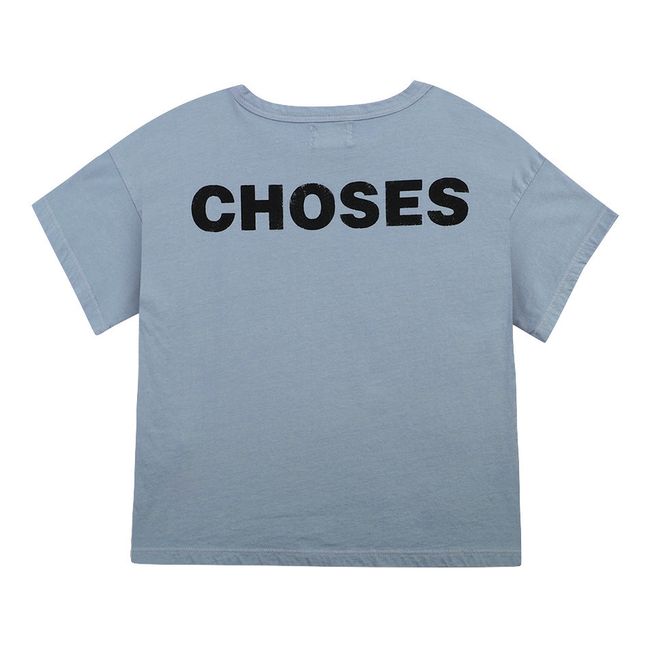 T-Shirt Coton Bio Bobo Choses - Collection Iconic  | Blau