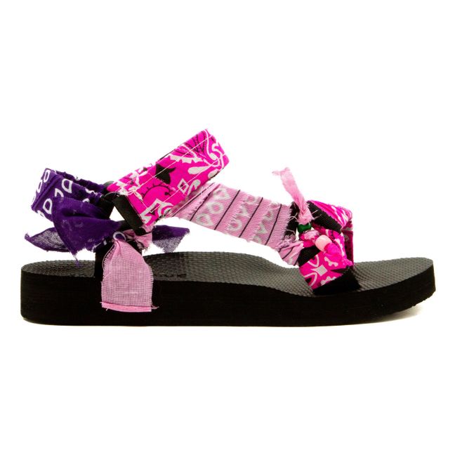Trekky Neon Bandana Sandals | Rosa Fushia
