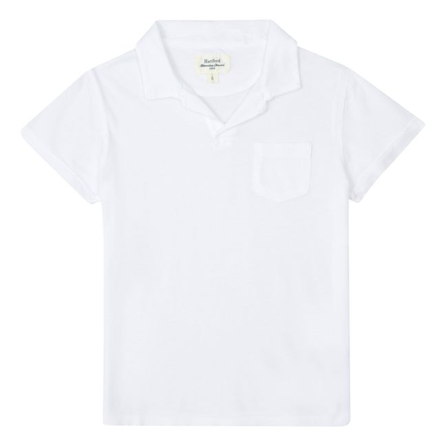 Cotton Pique Polo Shirt | Blanco