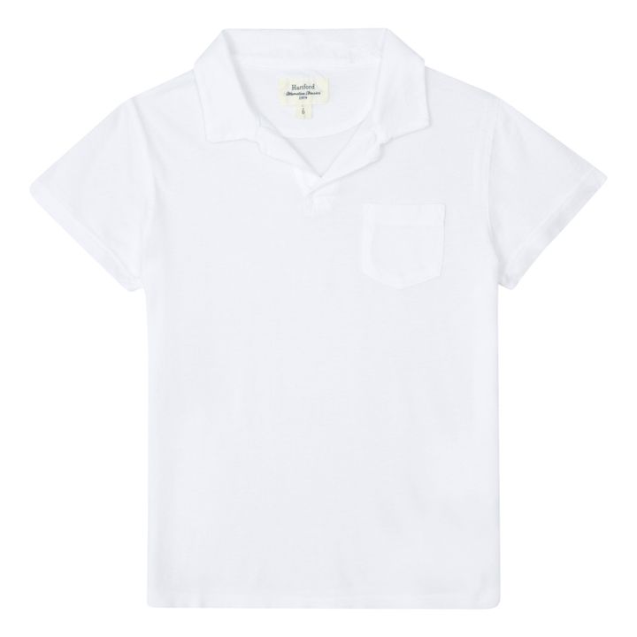 Cotton Pique Polo Shirt | Blanco- Imagen del producto n°0