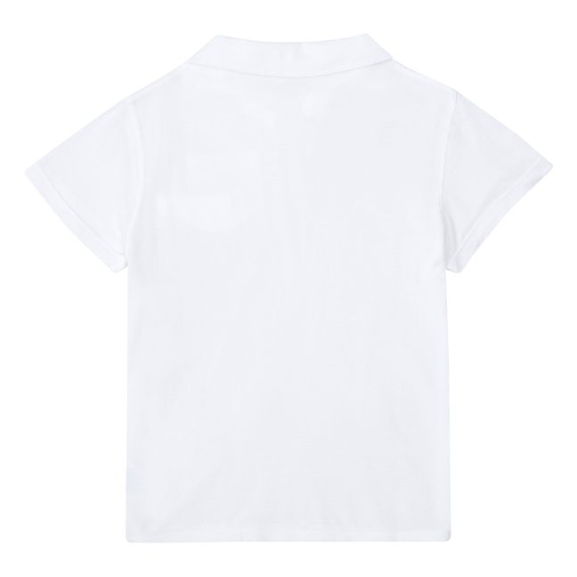 Cotton Pique Polo Shirt | Bianco
