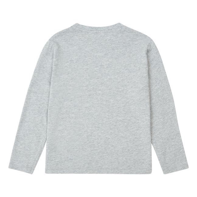Henley Light T-Shirt | Grau Meliert