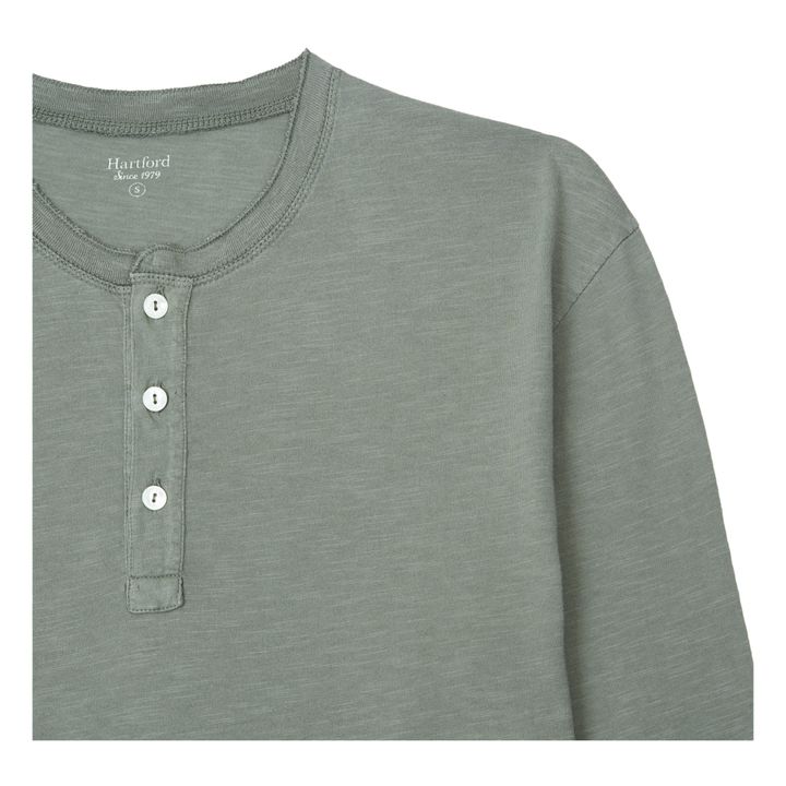 Henley T-shirt | Verde- Imagen del producto n°1