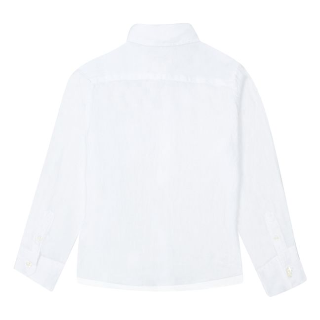 Paul Pat Camisa de lino | Blanco