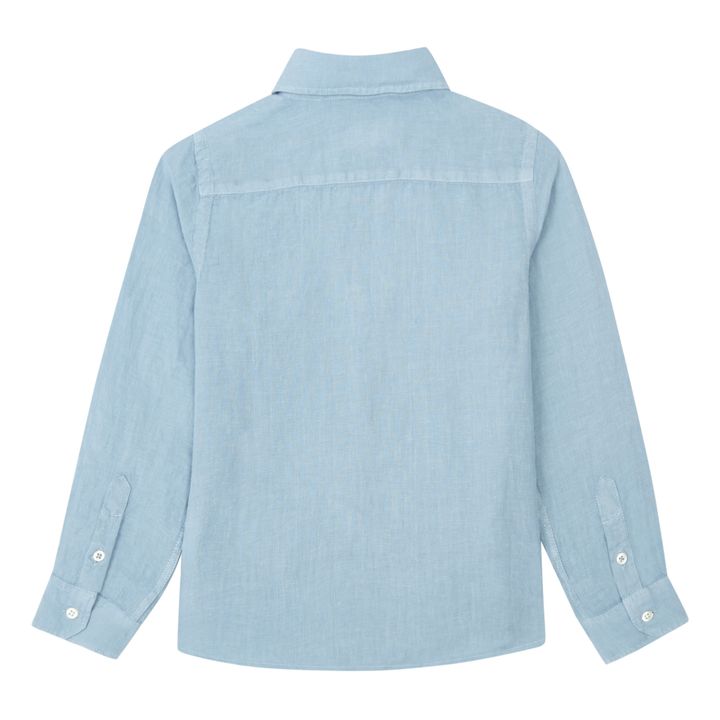 Paul Pat Linen Shirt | Azul Gris- Imagen del producto n°2