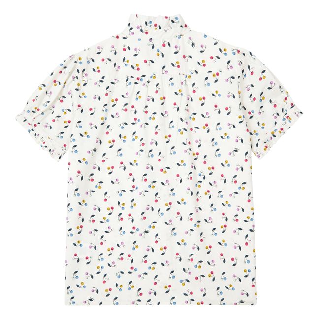 Cindy Cherry Blouse | Ecru