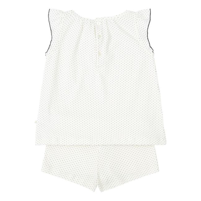 Ailette Pyjama T-Shirt + Shorts | Seidenfarben