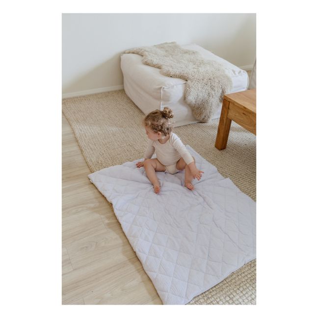 Gesteppte Decke aus Bio-Baumwolle 90x110 cm | Lavendel