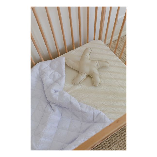 Gesteppte Decke aus Bio-Baumwolle 90x110 cm | Lavendel
