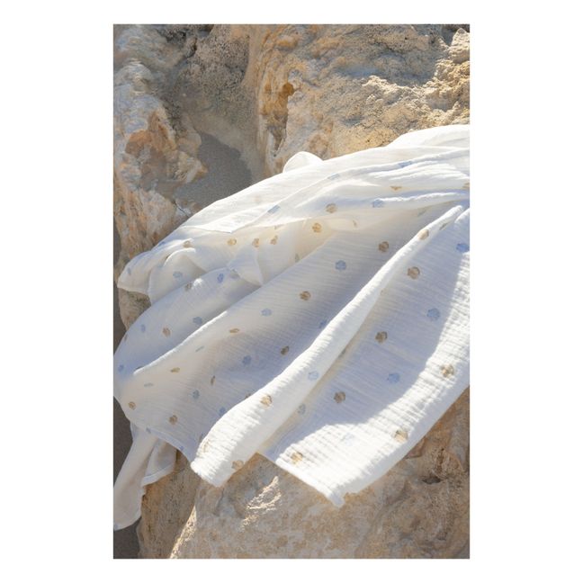 Muselina de algodón orgánico 120x120 cm | Seaside
