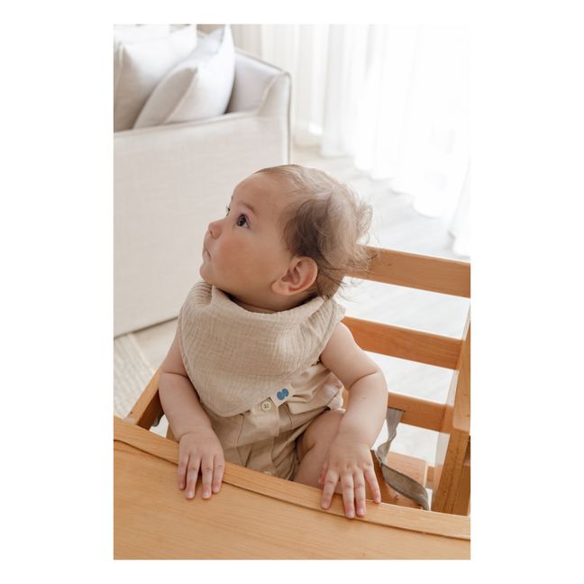 Bavoirs bandana en coton bio - Set de 3 | Seaside