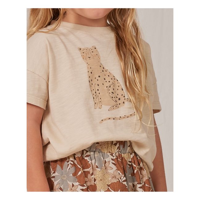 Short Solana à Fleurs | Camel