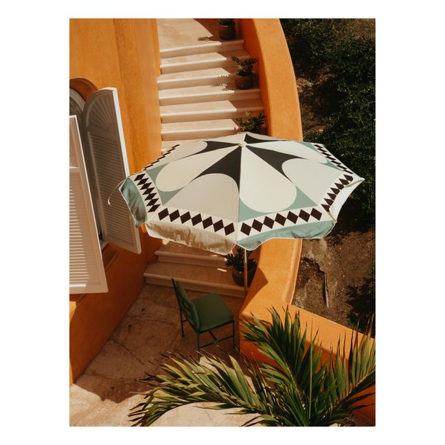 Parasol festonné Amalfi | Green
