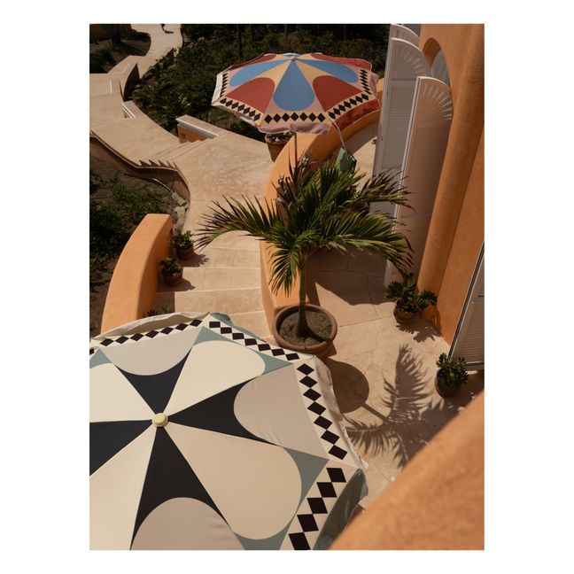 Parasol festonné Amalfi | Vert