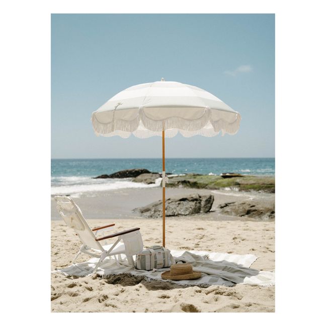 Holiday Sonnenschirm mit Fransen | Salbei