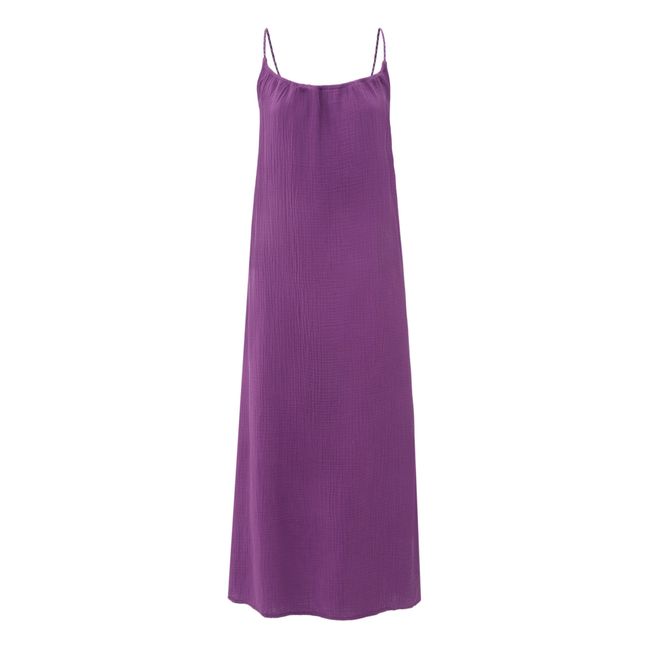 Nissa Double Cotton Gauze Dress | Violett