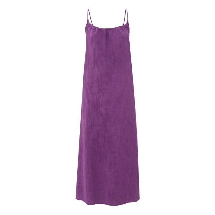 Nissa Double Cotton Gauze Dress | Violeta- Imagen del producto n°0