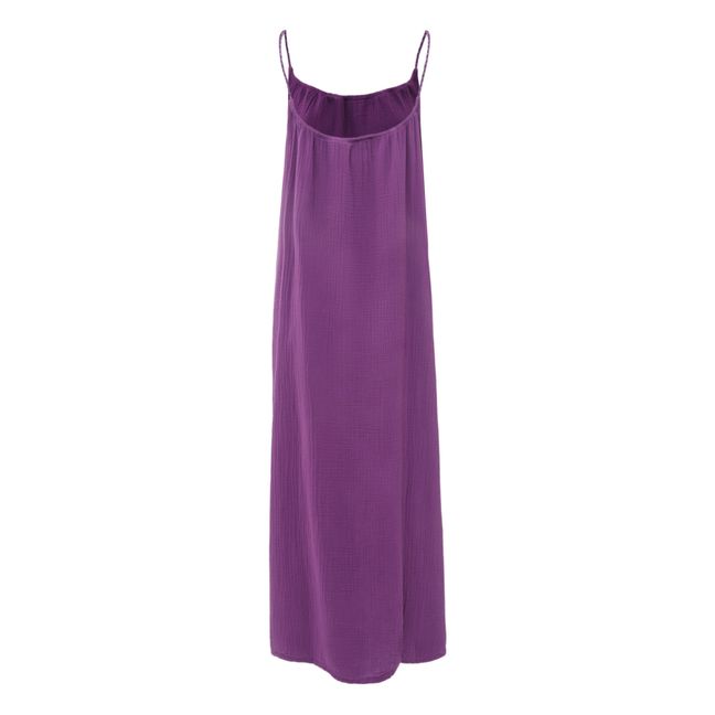 Nissa Double Cotton Gauze Dress | Violett