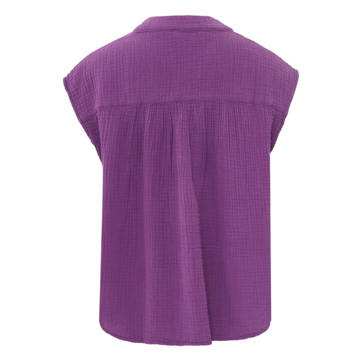 Armini Double Cotton Gauze Blouse | Purple- Product image n°1