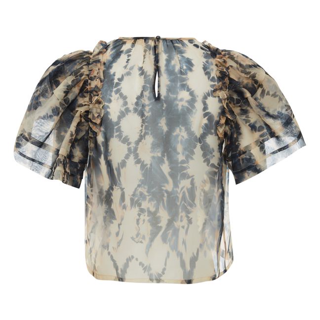 Blouse Annemarie Soie | Bleu Tempête