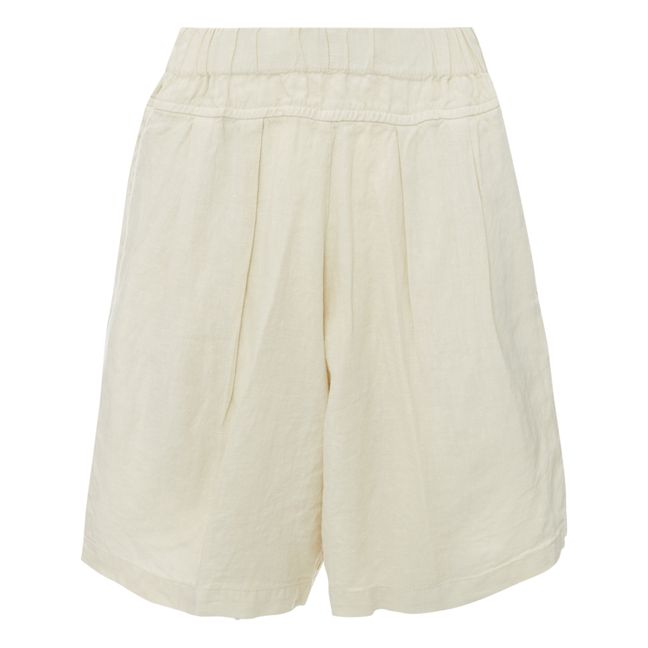 Carpenter Linen Shorts | Blanco