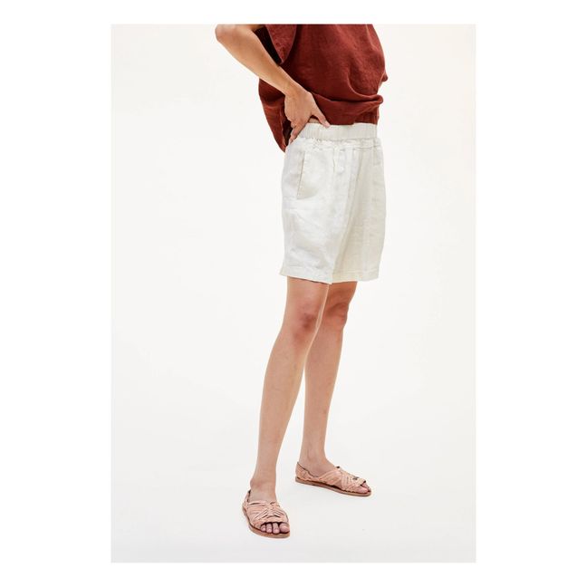 Carpenter Linen Shorts | Blanco