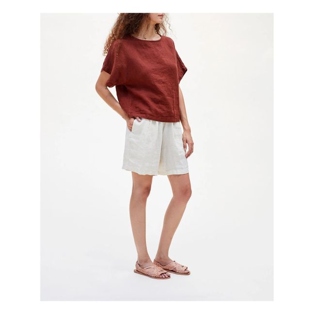 Carpenter Linen Shorts | Bianco