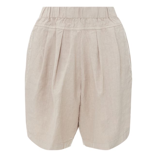 Carpenter Linen Shorts | Gris Claro