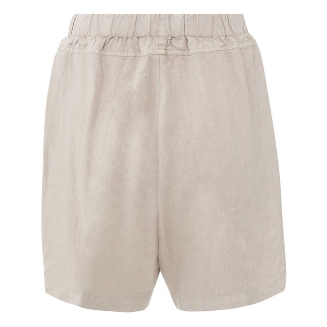 Carpenter Linen Shorts | Light grey