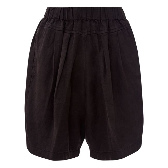 Carpenter Linen Shorts | Negro