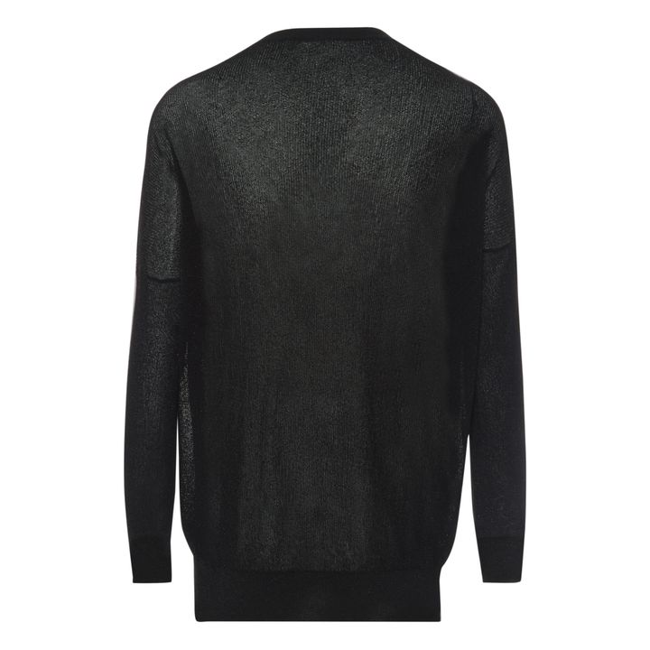 Gia Sparkly Ribbed Sweater | Nero- Immagine del prodotto n°1
