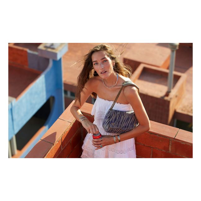 Lulu Tie & Dye Bag M | Blue